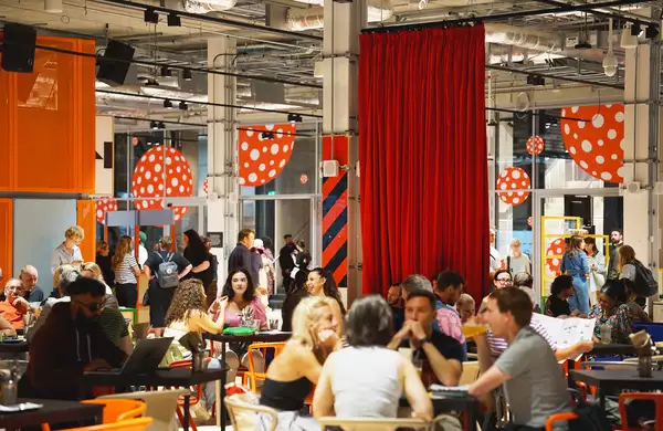 The Social bar and cafe busy with people chatting, drinking and eating