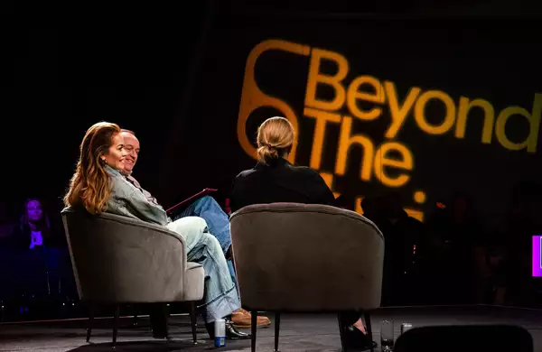 Rita Ora speaks on a panel at Beyond the Music