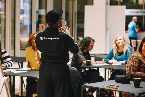 Storytelling workshop at Aviva Studios